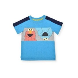 Sesame Street Toddler Boys Short Sleeve Tee 2T New With Tags Elmo Cookie