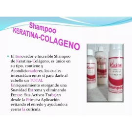 Vivital Shampoo Sin Sal, Keratina Y Colágeno 240ml