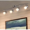 XiNBEi Lighting Track Lighting, 4 Light S-Shaped Track Light Bar