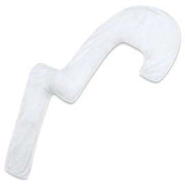 SAHEYER Swan Body Pillowcase for Side Sleepers, 68 Inch Long Body Pillow Covers, Pregnancy Pillow Cover, Body Pillowcase, 3-Shaped Full Body Pillow Cover, Sleep Hug Big Pillowcase (White)