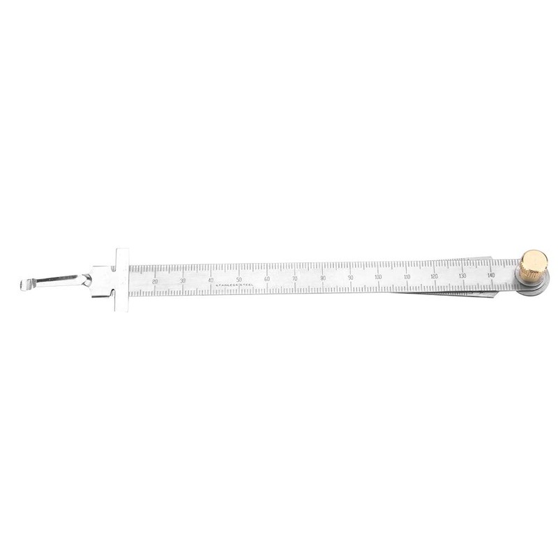 Stainless Steel Welding Taper Feeler Ruler 1 to 15mm, Clearly
