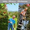 SAN LIKE Fruit Picker Pole with Basket 8FT Adjustable Higher