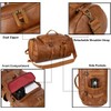 Baosha Stylish Vegan Leather Men Weekender Travel Duffel Tote Bag