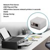 DAUERHAFT Print Server, Support Image Printing USB 2.0 Network Print