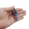 Loveliome Natural Crystal Stone Raven Skull Pendant Necklace Hand Carved