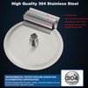 Midanya Round Rainfall Shower Head High Pressure Stainless Steel Waterfall