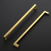 Ravinte 10 Pack Gold Cabinet Pulls 12-3/5 Inch Brushed Brass