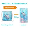 Gogola Beach Towel 80 x 160 cm with Backpack Function,