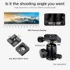 Koolehaoda Camera Mini Tripod Compact Tabletop Tripod with 360° Ball