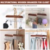 Multifunctional Clothes Rack with 8 Hooks, 2 Pack Space Saving