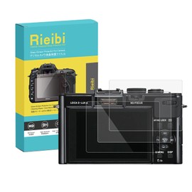 Rieibi (3 Packs) Screen Protector for Leica D-Lux 6 D-Lux 5 D-Lux 3 Digital Camera, 0.33mm 9H Hardness Tempered Glass Film for Leica D-Lux 6 5 3 Anti-Fingerprint Anti-Scratch Ultra-clear