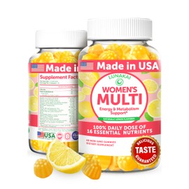 Lunakai USA Made Womens Multivitamin Gummies - Delicious Daily 16 Multi Vitamins for Women - Supports Wellness, Energy & Essential Health, 60ct