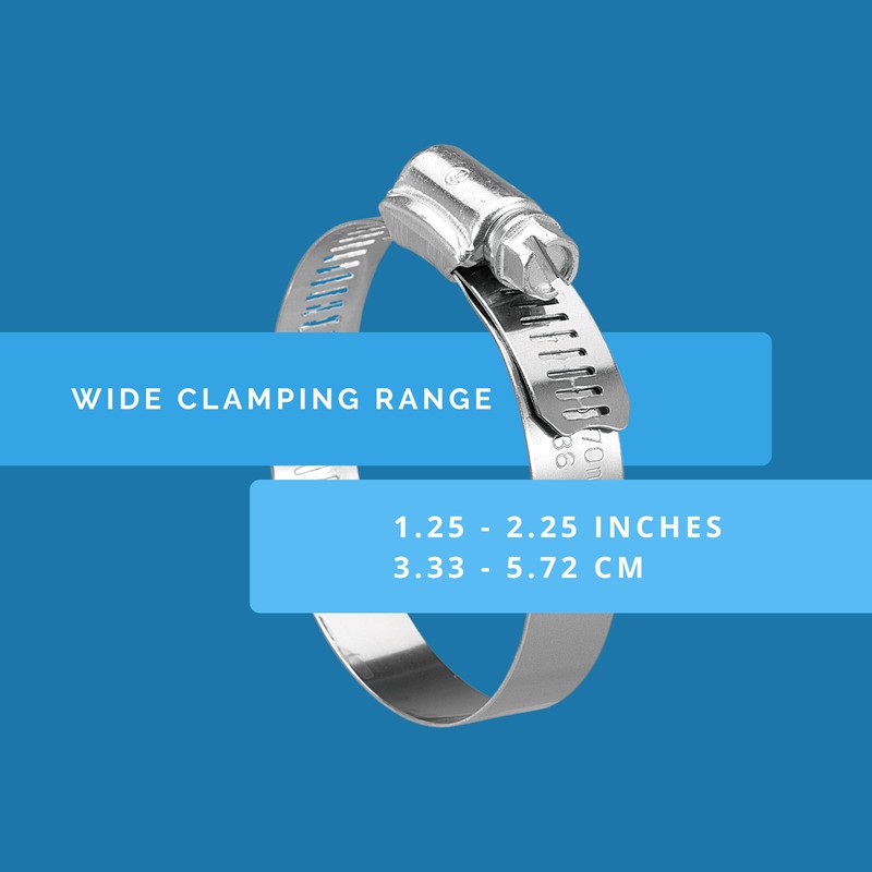 Koehler KE36BX Enterprises - Abrazadera para manguera (10 unidades), Plateado,