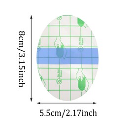 Waterproof Ear Stickers Penta Angel 50Pcs Disposable Breathable Swimming Ear Patches Cover Protector for Boys Girls Women Men Shower Surfing Snorkeling Other Water Sports (Clear, Large)