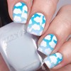Whats Up Nails - Clouds Vinyl Stencils for Nail Art