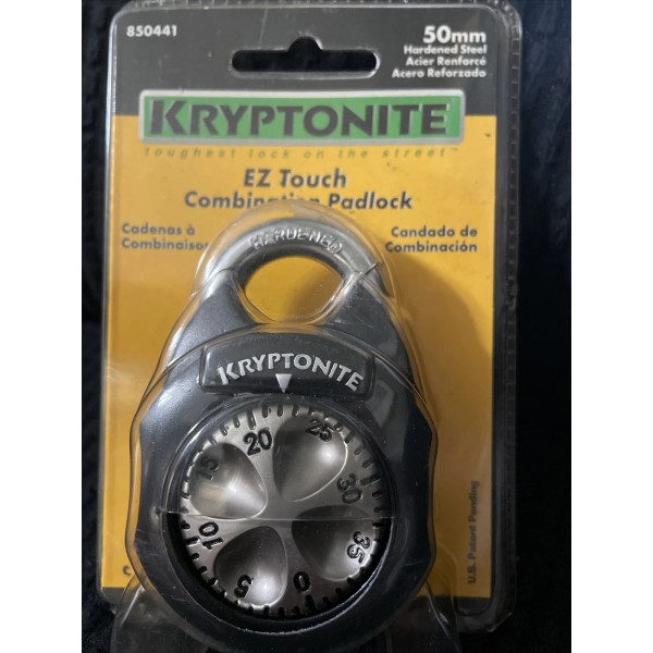 Kryptonite Ez Touch Padlock 50mm Hardened Steel With Combination New