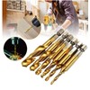 YFFSFDC Drill Tap, Drill Bit, Hexagonal Shaft, Set of 6,