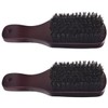 Healeved Thick Curly Hair Styling Men's Barber Fade Brush 2pcs