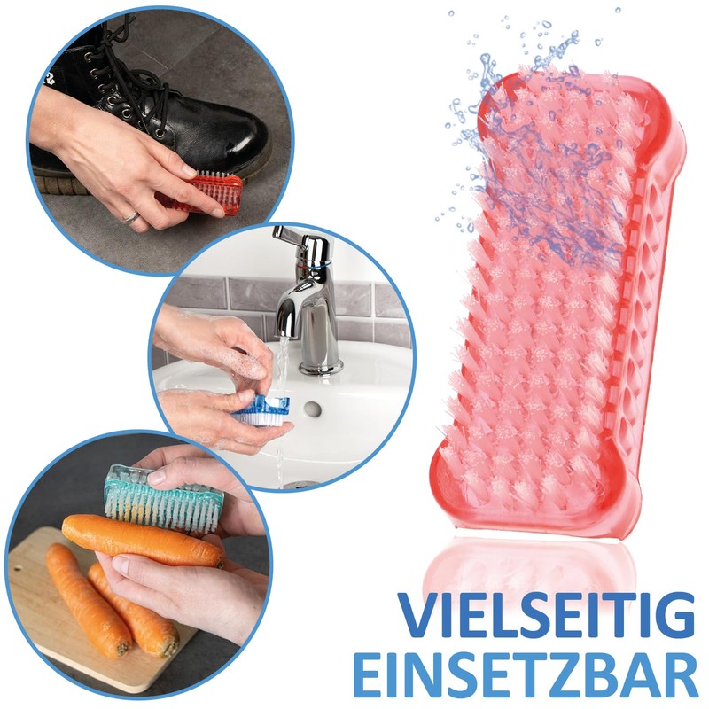 Robin Goods® 3 x Hand Wash Brush - Plastic Nail