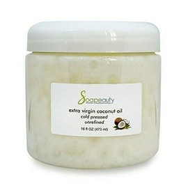 EXTRA VIRGIN COCONUT OIL Unrefined Cold-Pressed Natural Beauty/Cooking (2 OZ)