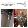 Classical Basin Bottle Trap Chrome Sink Bathroom Waste Pipe 1-1/4