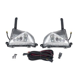 CONCEPT AUTOMOTIVE LIGHTS Fog Light Assembly Compatible with 2016 2017 2018 Toyota Prius LED DRL Fog Lights Bumper Lamps W/Switch Left&Right