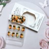 24pcs Summer Press on Nails Short Square Fake Nails with