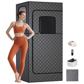 TOREAD Portable Steam Sauna Tent for Home, Full Size Sauna Box Portable Sauna for Home, 9 Adjustable Heat Levels, Fast Heating & Foldable Design for Relaxation & Detox