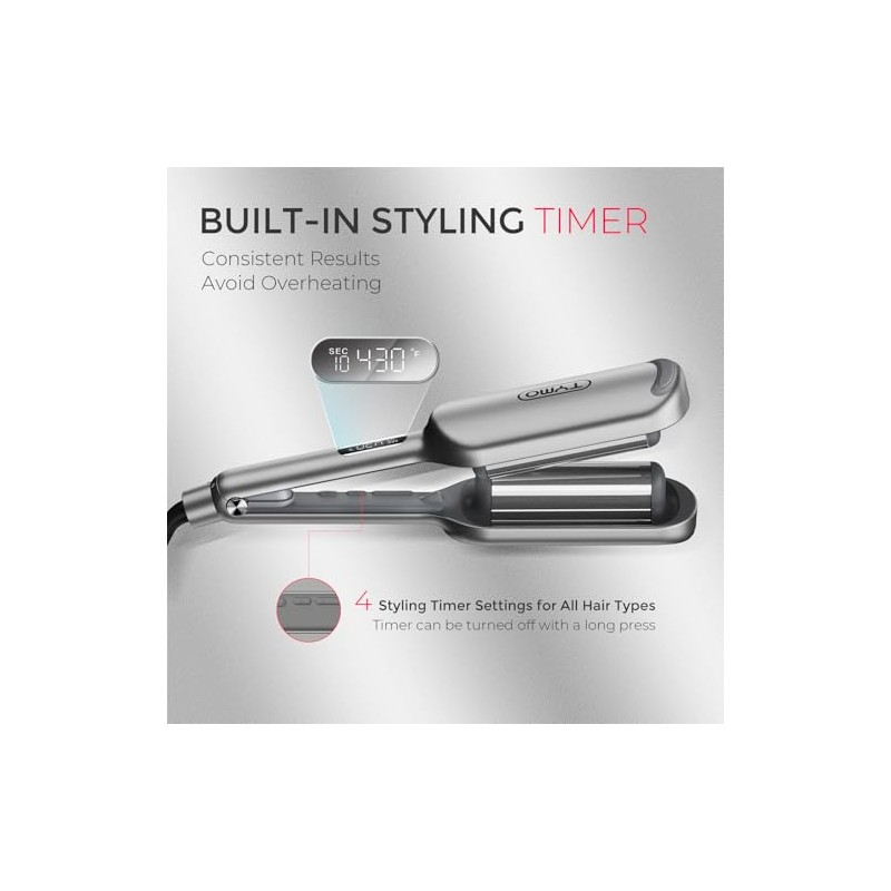Curling Iron Hair Crimper Waver - TYMO ROVY Beach Waves