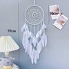Dream Catcher Wall Hanging Feather Decoration, Hand Knitted, Dream Network,