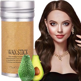 LUHI Barra de Cera para el Cabello, Barras de Cera para Cabello, No Grasosa, Sin Residuos,Cera de peinado suave y lisa para cabello encrespado y con frizz