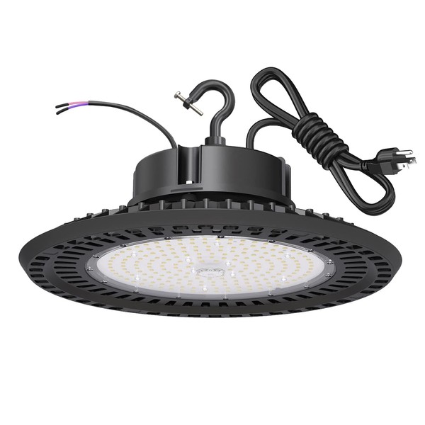 BFT LED High Bay Light 240W UFO 5000K 36,000LM,1-10V Dimmable,1000W HID/HPS Replacement,UL 5-Foot Cable,UL Certified Driver IP65,Hook Mount,Shop Lights,Garage,Factory,Warehouse,Workshop,Area Light.