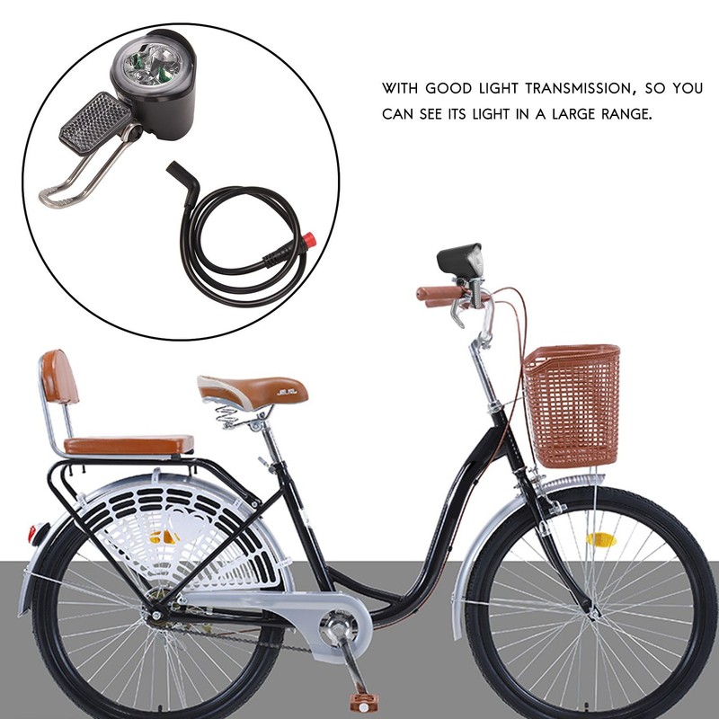 Caoruiy E-Bike Led Headlight 6V 12V 24V 36V 48V 60V
