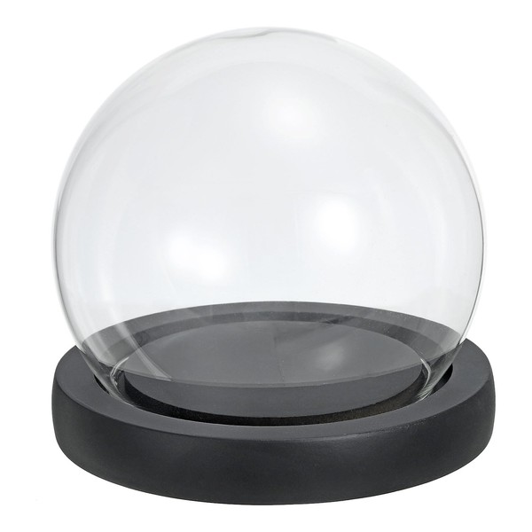 PATIKIL 4.1" Clear Cloche Glass Dome, Glass Bell Jar Globe