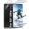 SURFCUZ (2+2 Pack Screen Protector For Galaxy S21 Ultra With
