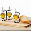 Couronne Company Amphora Double Oil & Vinegar Glass Cruet Set