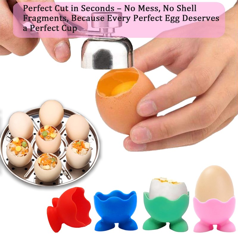 5-Piece Set Egg Cups, Egg Cups 4 – Funny &