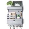 Rebee Vision Wooden Key Holder Wall Mount with Drawer Organizer