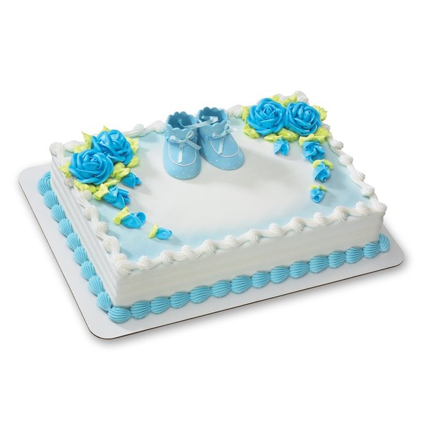 Blue Baby Booties DecoSet Cake Decoration