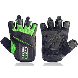 Gym & Gentle Women's Fitness Gloves - Protection for Women during Sports/Strength Sports/Cycling/Bodybuilding/Dumbbell Training/Gym (Green, M)
