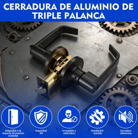 2pzas Chapas Puertas De Aluminio Y Madera Izquierda/derecha