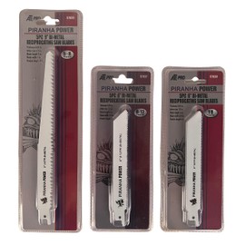 ATE Pro. USA - 15 Piece Reciprocating Saw Blade Set - Metal Wood Cutting Saw Blades, Bi-Metal Saw, 9" Saw Blades, 6 inch Saw Blades, 5-8T, 8-12T, 18T Saw