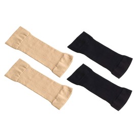 COLLBATH 2 Pairs Elastic Compression Arm Sleeves Lightweight Shaping Pressure Sleeves for UV Protection Outdoor Sports Hiking Cycling Driving Basketball Fitness