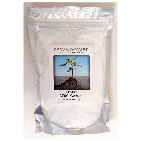 MSM Powder, Premium, 100% pure (16 oz, made in the USA), Raw Power brand
