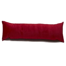 Classic Home Store Burgundy Velvet Draught Excluder Narrow Boat Caravan Soft Cotton Draft Stopper (2ft)