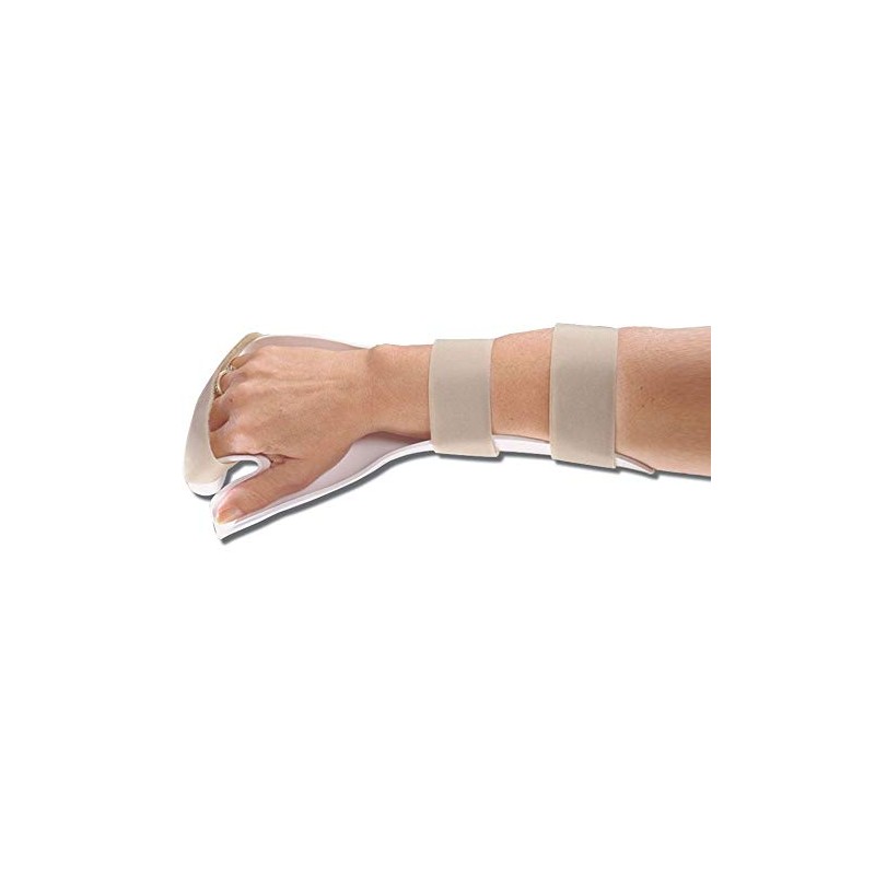 AliMed Deluxe Resting Pan Mitt Splint with AliFleece Glove, Left,