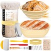 Sourdough Starter kit Bread Baking Supplies,34oz Sourdough Starter Jar, 9