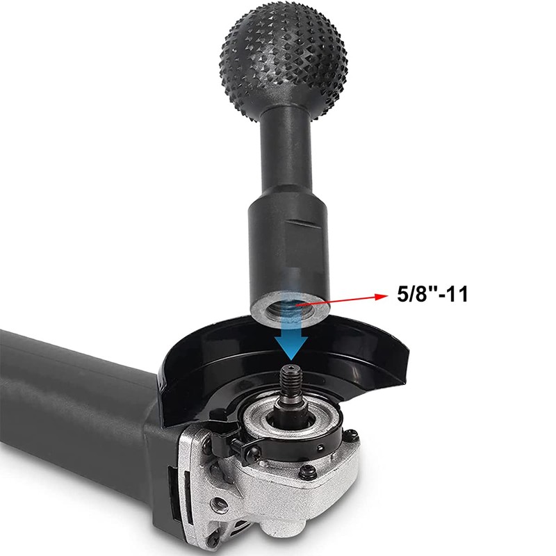 2 Pcs Sphere Rotary Burr with 5/8-11 Threads for 4