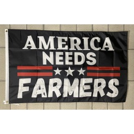 Unbranded America Needs Farmers Flag Free Ship Feed America John Deere IH USA 3x5' Sign