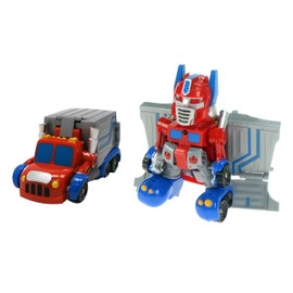 Transformable Robot Truck Truck with Lights and Sounds Truck Trailer Transformable into Robots Bright and Sound Effects Car Robot Transformable Robot Toy for Children Super Robot, Assorted Colours